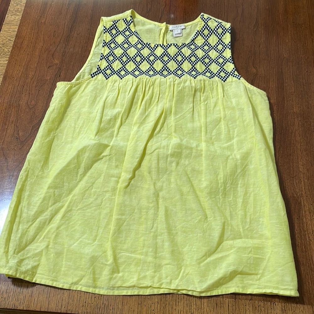 J Crew cotton/linen blend tank size 6